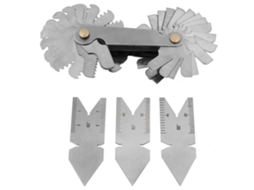 Conjunto De Ferramentas De Medição De Rosca: Calibre De Passo De Rosca Com 52 Lâmina + 3 Calibres Centrais (2x60°+1x55°)