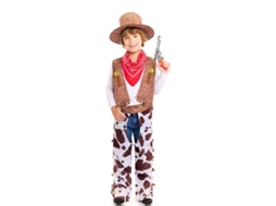 Fato de cowboy ocidental com polainas para criança