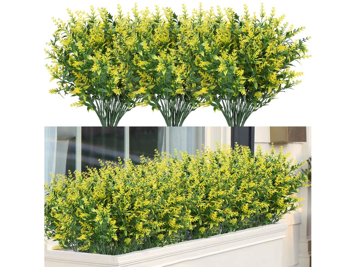 Lavanda Artificial para Exterior Amarela AQUAFORGE