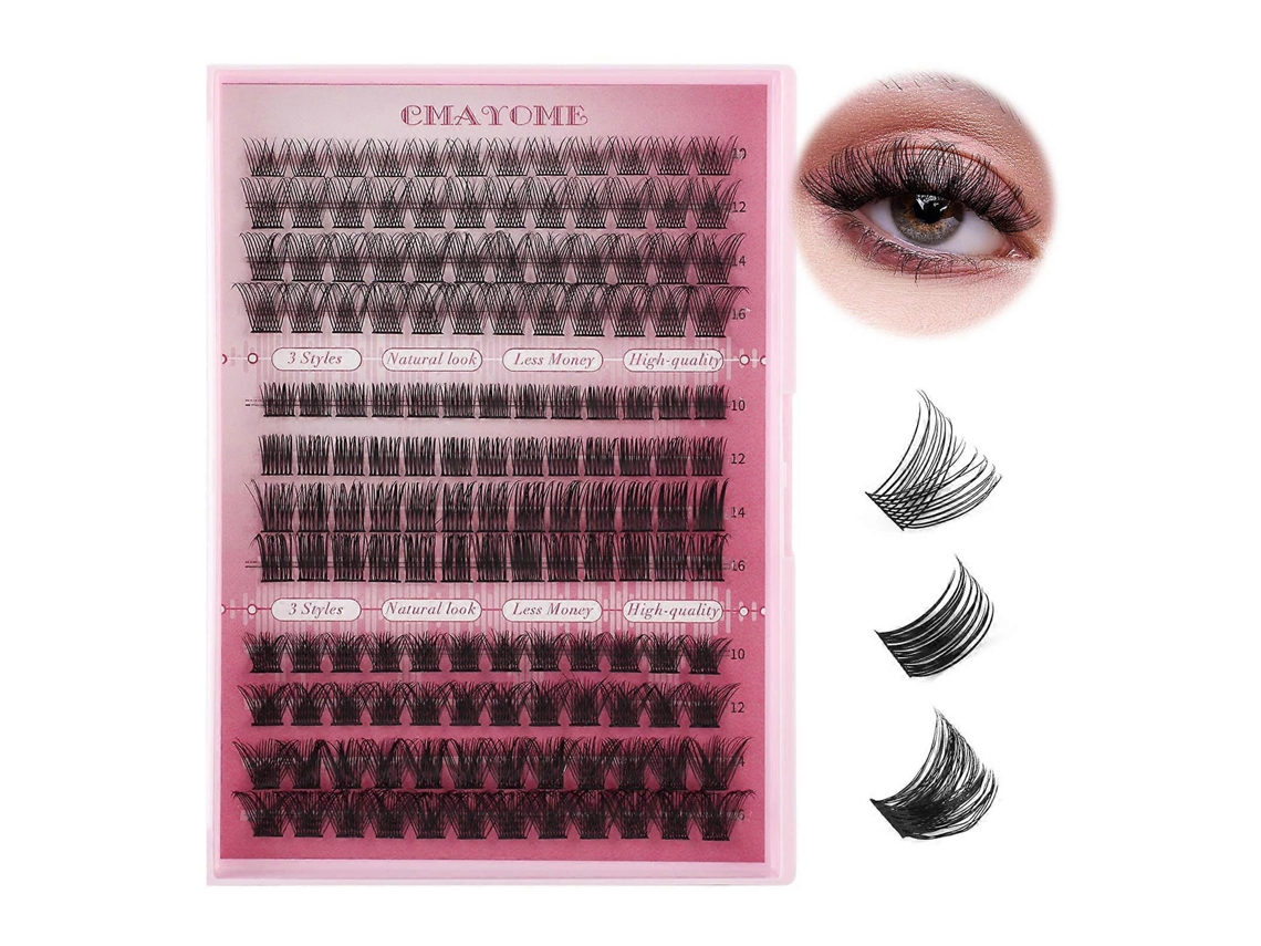 Kit De Cílios Individuais Com Selo E Pinça, Curvatura D, Kit De Extensão De Cílios Grossos Hengjian