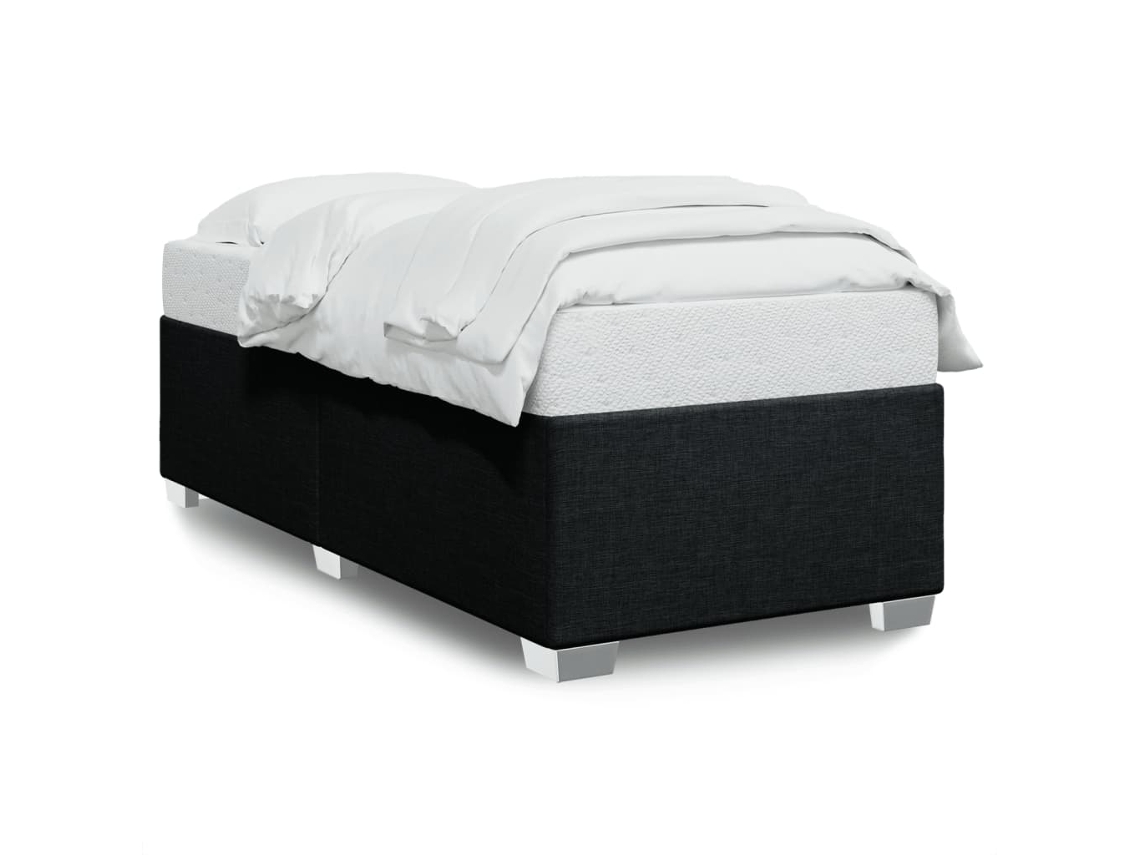 Bed Frame, Bed Frames Vidaxl Preto Tecido (100 X 200 Cm)