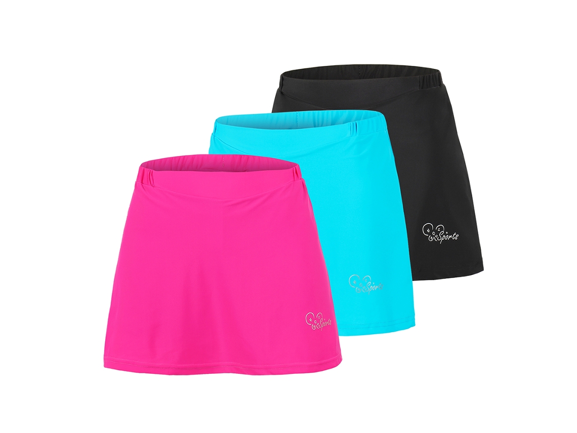 Saia de ciclismo Mali 2 em 1, com calcinha interna, gel absorvente