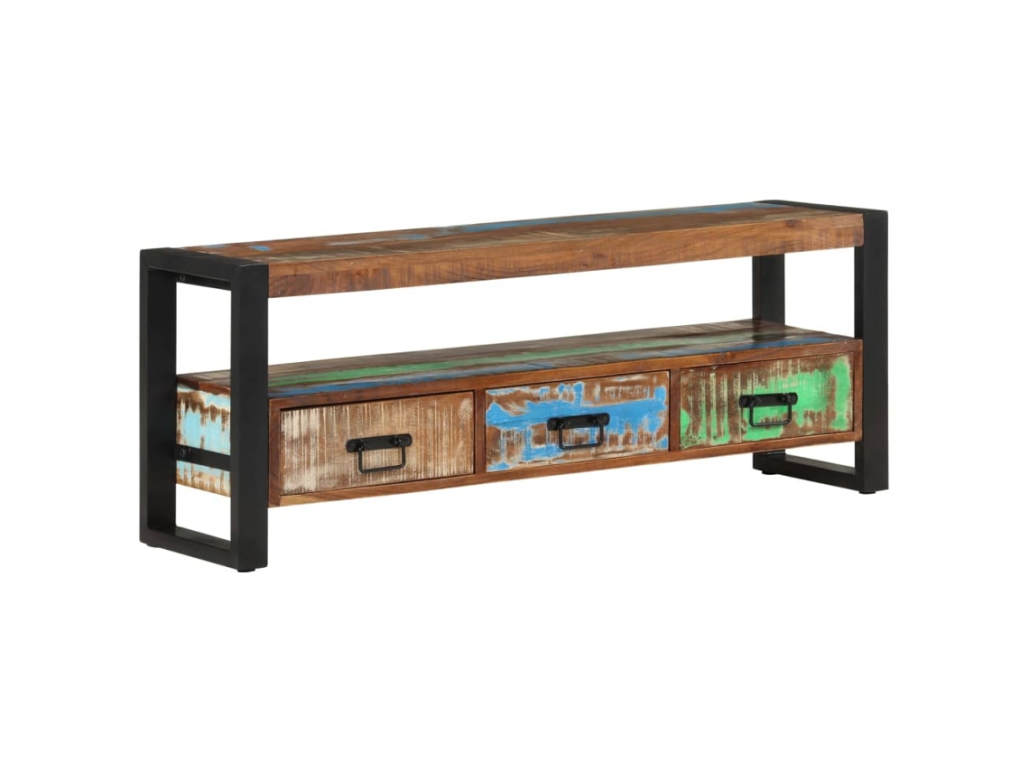 Tv Cabinet, Tv Cabinets Vidaxl Marrom Madeira Recuperada (n/a)