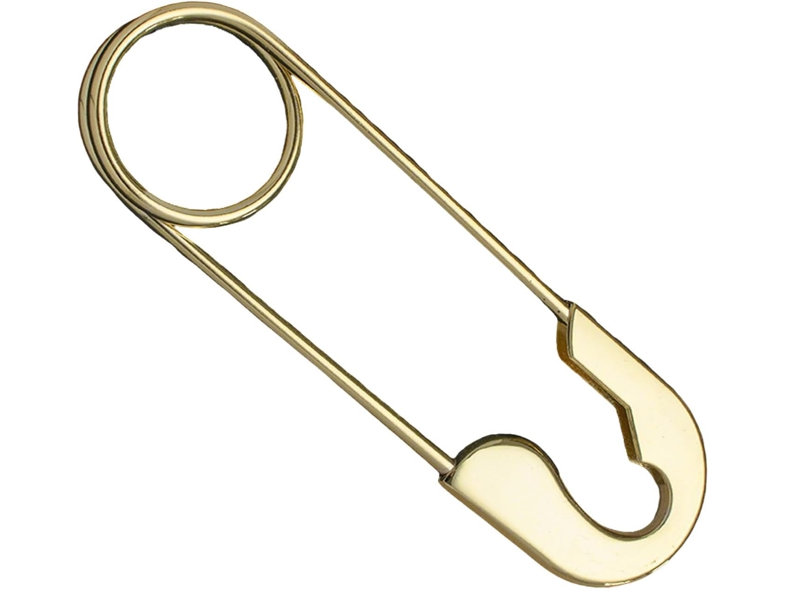 Alfinetes De Segurança Extra Grandes Cabilock Em Liga Zinco Dourado Para Tecido E Estofamento, Com Acabamento Metálico