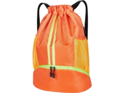 Sacola de Ginástica AQUAFORGE Laranja com Cordão, Tecido Impermeável