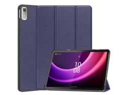Capa De Couro Para Tablet Lenovo Tab P11 Gen 2 Custer Pure Color Com Suporte Triplo