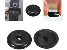 5pcs Preto Plástico Cinto de Segurança Rolha Clipes para Cintos de Segurança do Carro GOKOCO