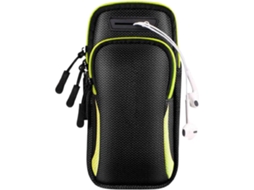 Braçadeira Esportiva Para Celular (braçadeira - Verde) Com Bolso Ajustável