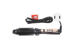 Escova De Cabelo Prensa E Ondula Plegável Anti Queimadura Cerâmica Iônica Com Temperatura Ajustável 100-240v Plug Us