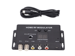 Modulador UHF de áudio e vídeo para canal RF, para leitores de DVD, jogos, equipamentos digitais CHABERLU