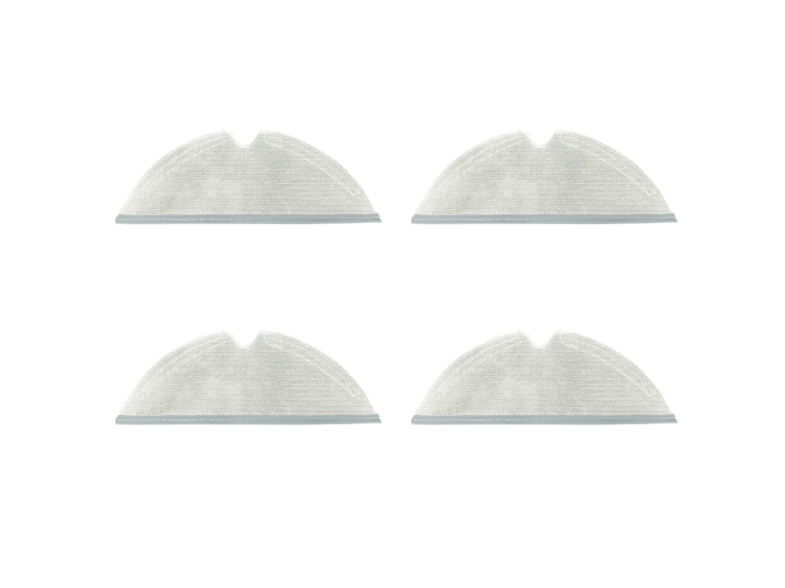 Pano de Limpeza Inf para Roborock Q7 Max /t8, Pacote com 4 Unidades, Cinza BRILVIBERA