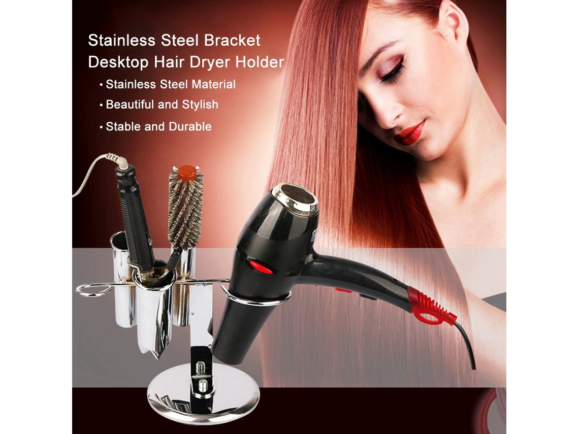 2026 suporte para Secador de Cabelo de Aço Inoxidável Estável para Mesa Multifuncional Lar Sala de Estar