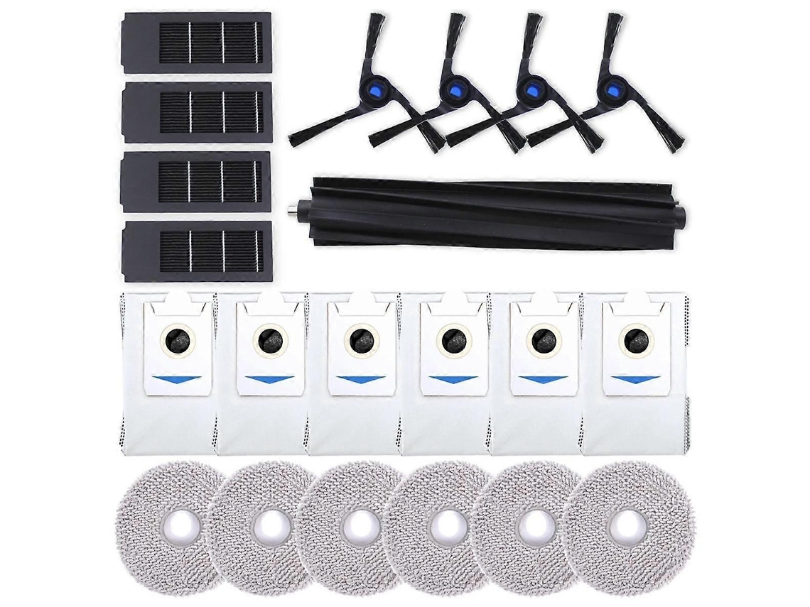 Para Aspirador De Pó Robô Deebot X2 Omni, Escova Lateral Principal, Filtro Hepa, Pano De Esfregão, Sacos De Pó, Acessórios Brilvibera (fmy)