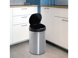 Lixeira Automática Com Sensor Ir, Redonda, 30l, Com Opção De Recipiente Interno, Aço Inoxidável Liptaptyn