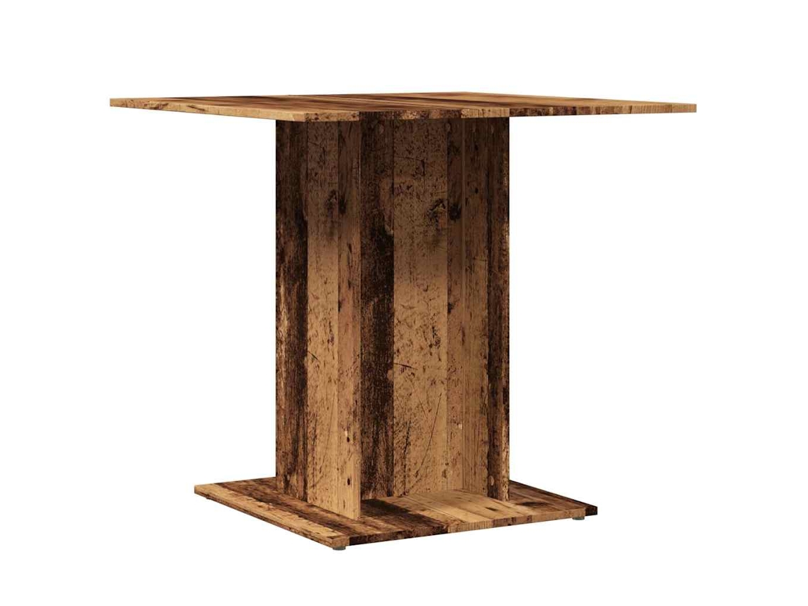 Mesa de Jantar Derivados de Madeira Madeira Velha MAISON EXCLUSIVE 80x80x75 cm