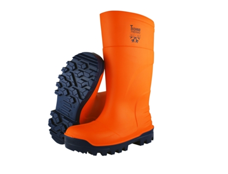 Bota de Trabalho Alto de Borracha Impermeável Laranja Thermo S5 Talla Eu 40 TECHNOBOOTS
