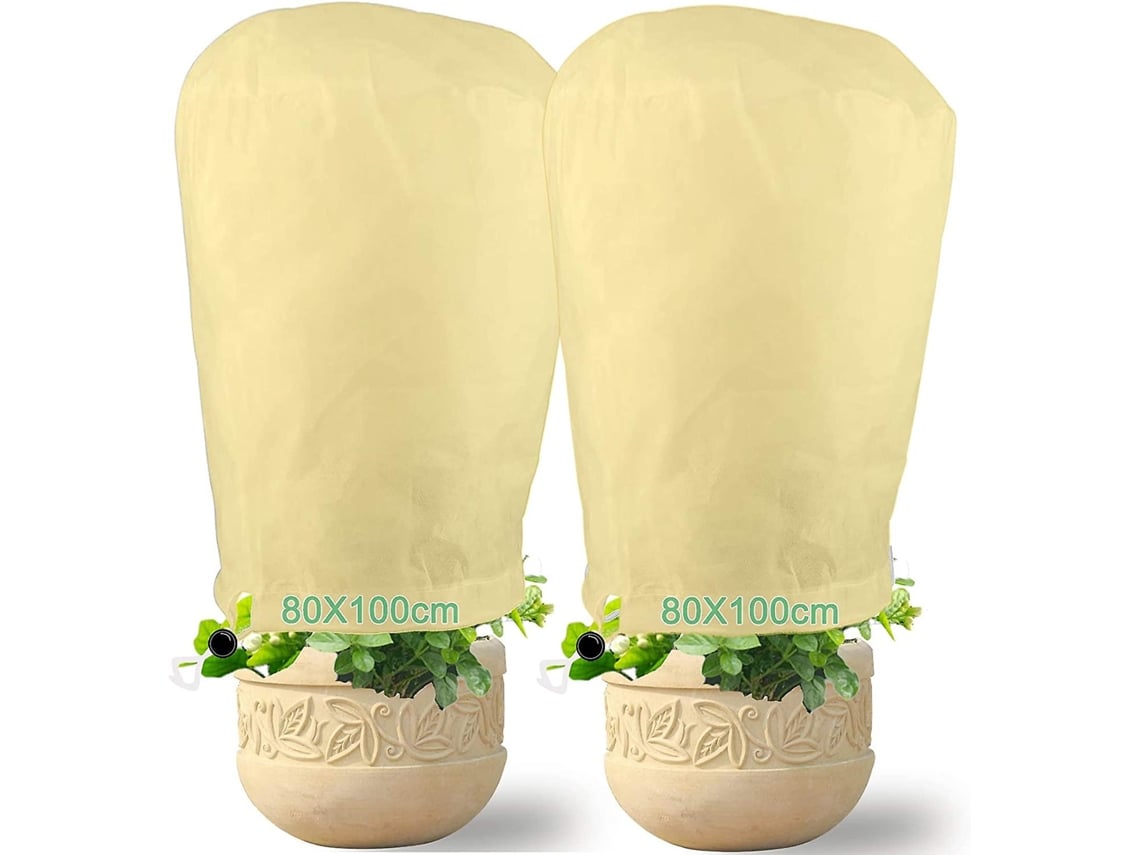 Protector de plantas de inverno, vela de inverno, capa de proteção 80x100cm, 2 unidades