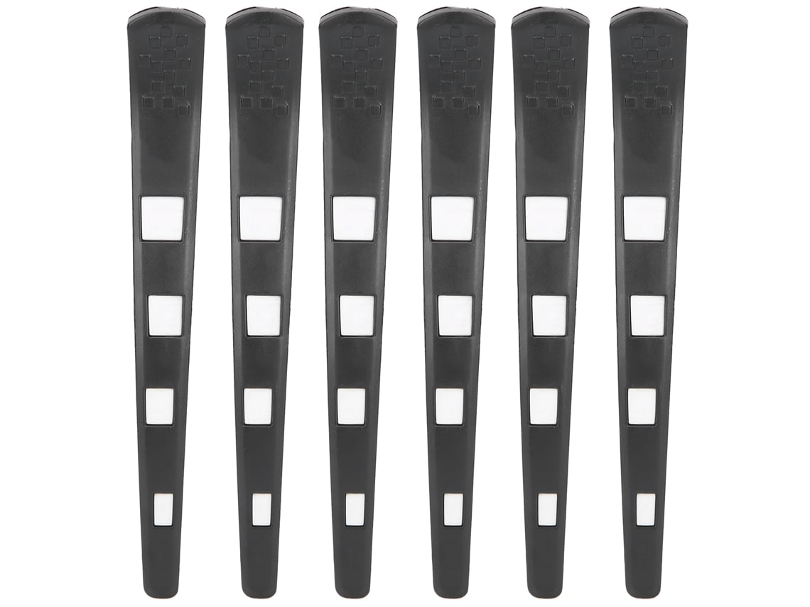 Conjunto de 6 pentes profissionais em formato de bico de pato para penteados de salão, em ABS seguro e resistente.