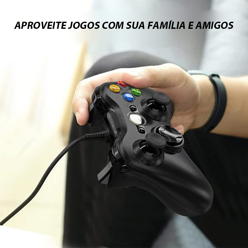 Comando Xbox 360 KINSI Kinsi Dualshock (Wireless - Branco)