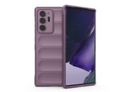 Capa Halinuia Para Samsung Galaxy Note20 Ultra Magic Shield Tpu Flanela Roxo (proteção Integral, Interior Em Flanela)