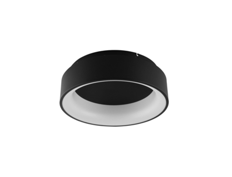 Plafon Led Noah em Alumínio Preto 40W com Função Cct 45cm