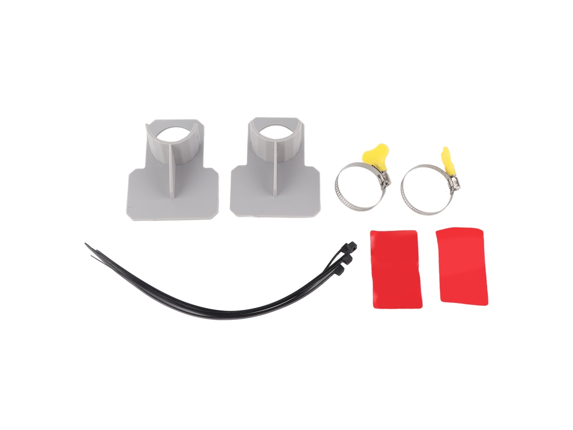2pcs Suportes ajustáveis para Mangueira de Piscina com Abraçadeiras em Aço Inoxidável e Abs | S/MARCA
