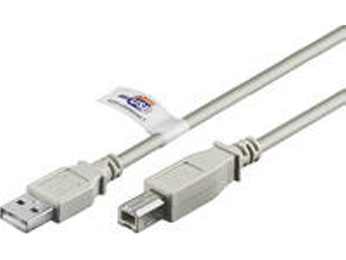 Cabo de Dados GOOBAY (USB A - USB B - 5 m - Cinzento)