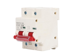 Interruptor de Circuito DC 2P 1000V 125A, Proteção contra Curto Circuito, para PV