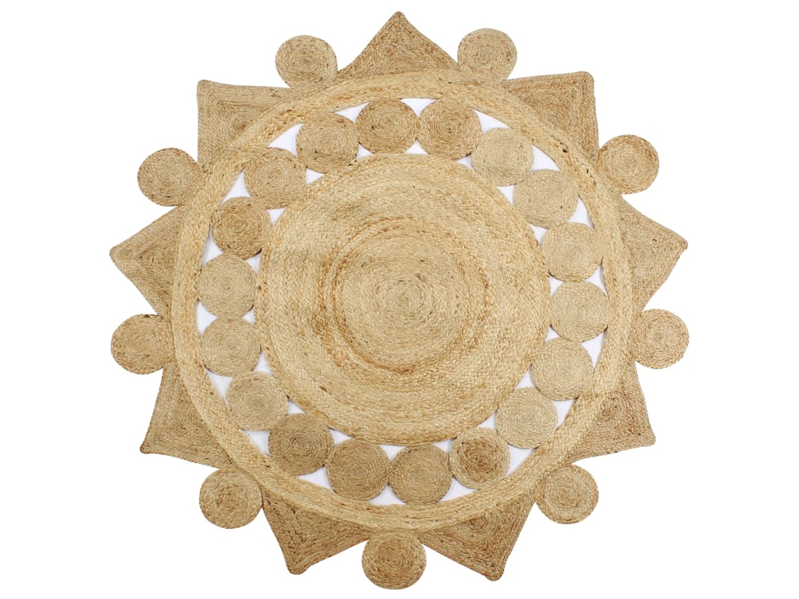 Area Rug, Area Rugs Vidaxl Marrom Juta (90 Cm)