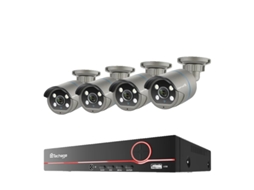 Sistema De Cã¢meras De Seguranã§a, Resoluã§ã£o 4mp, Detecã§ã£o Facial Por Ia, Nvr 8ch E 8 Cã¢meras, 3t , 8ch Nvr E 4 Cã¢meras, Nenhum Oem (????)