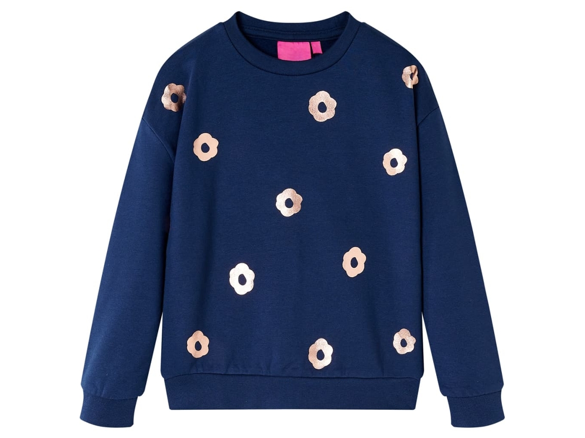 Sweatshirt Para Criança Azul-marinho 116