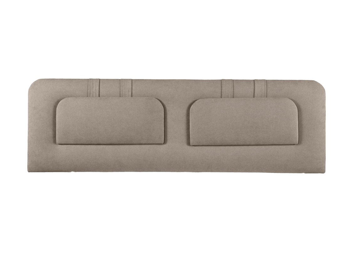 Cabeceira estofada BLUME para Cama 140 AquaClean Microfibra Bege ( 145 x 50 x 7 cm)
