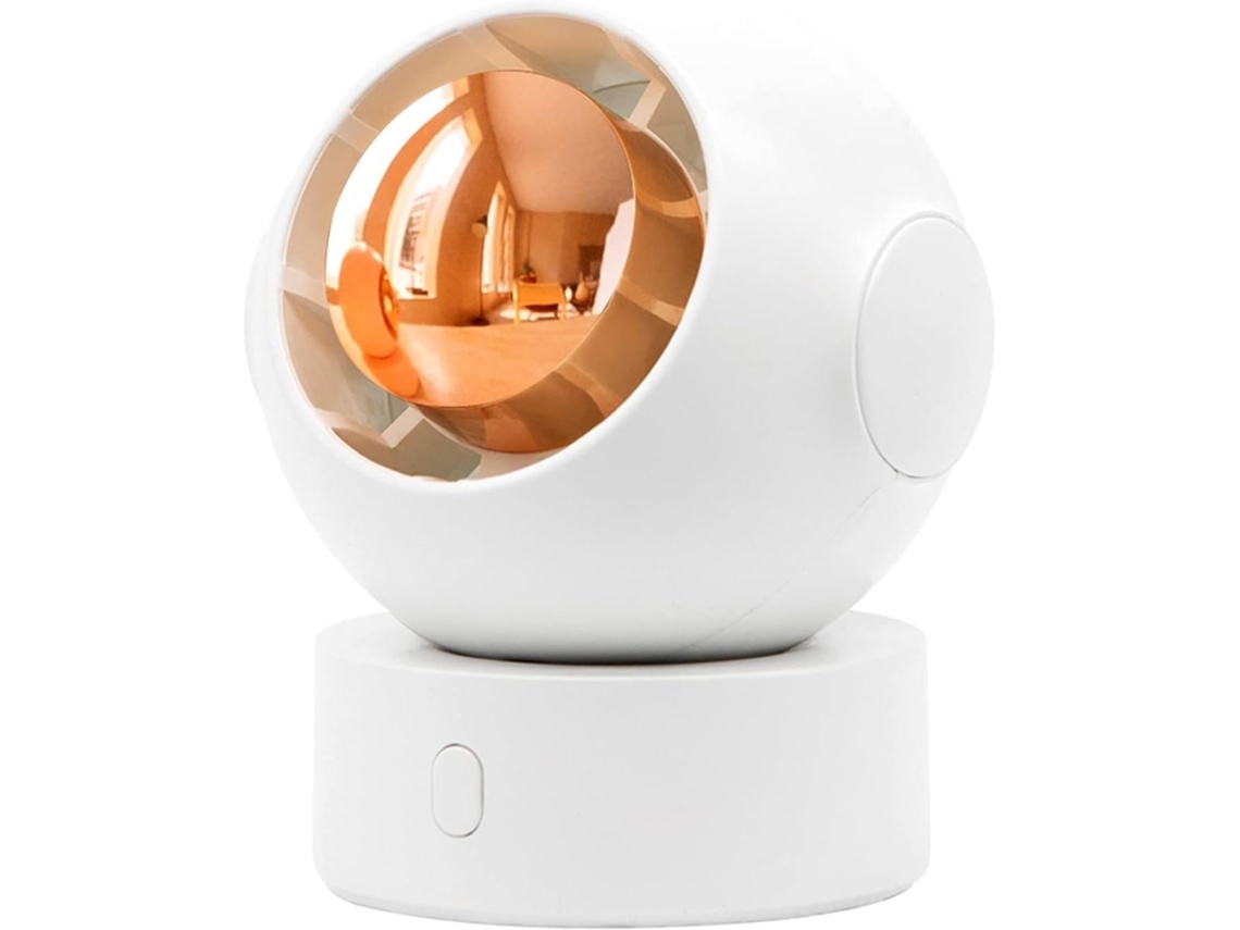 Ventilador MDUG portátil para o pescoço recarregável USB com 3 velocidades e design rotativo silencioso (branco)