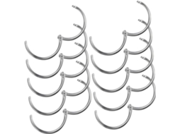 Anéis de corrente internos de 70 mm, ferro resistente ao desgaste, 10 peças multifuncionais para mesa e artesanato.