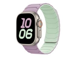 Bracelete Para Apple Watch 42/44/45/46/49mm Verde-roxo Cuich