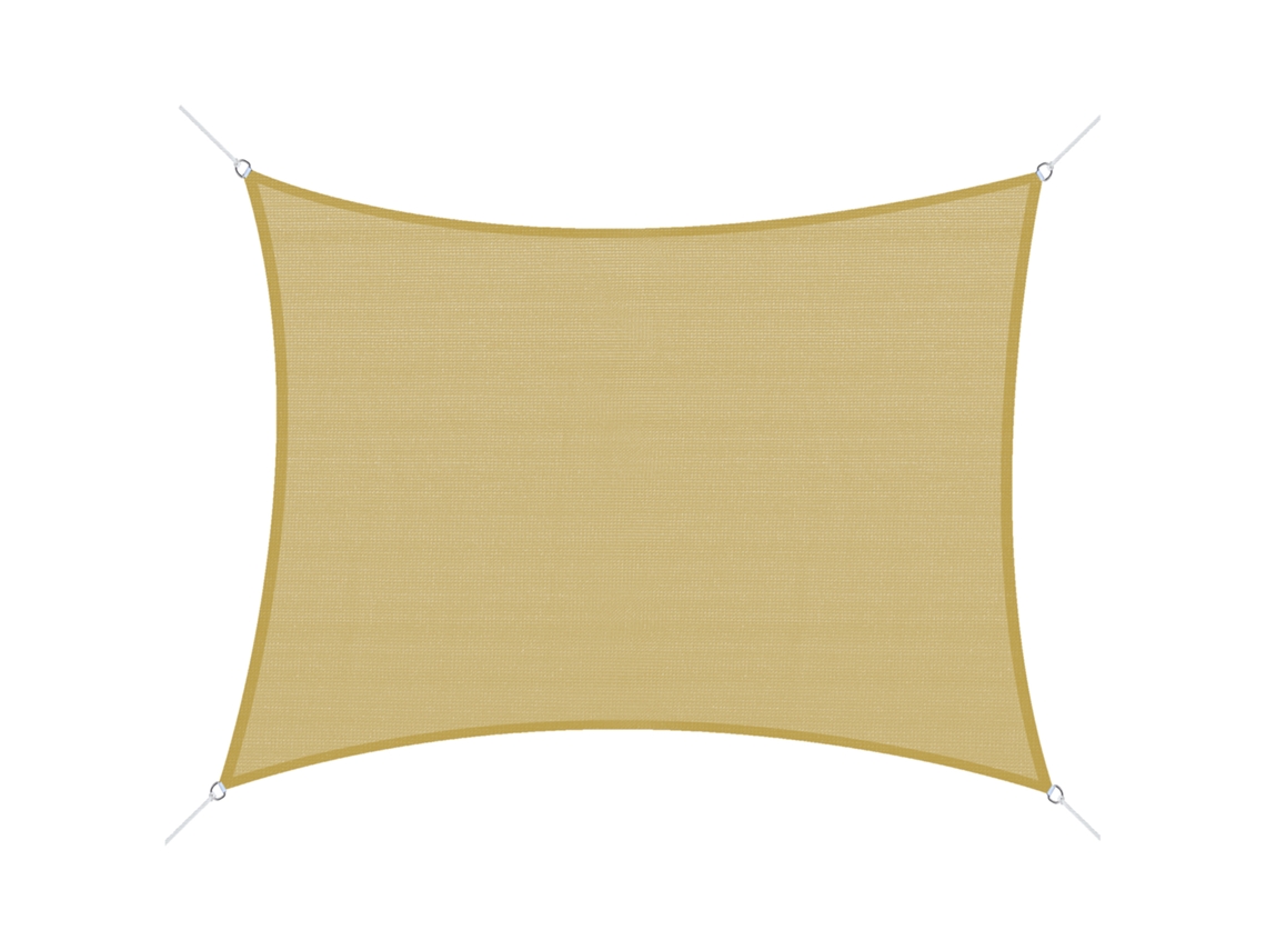 Toldo Manual 395x245cm com Manivela, Bege ORBITRA COMMERCE