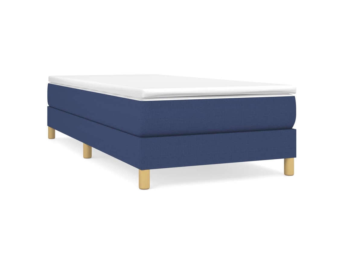 Estrutura de Cama com Molas 90x200 Cm Tecido Azul MAISON EXCLUSIVE