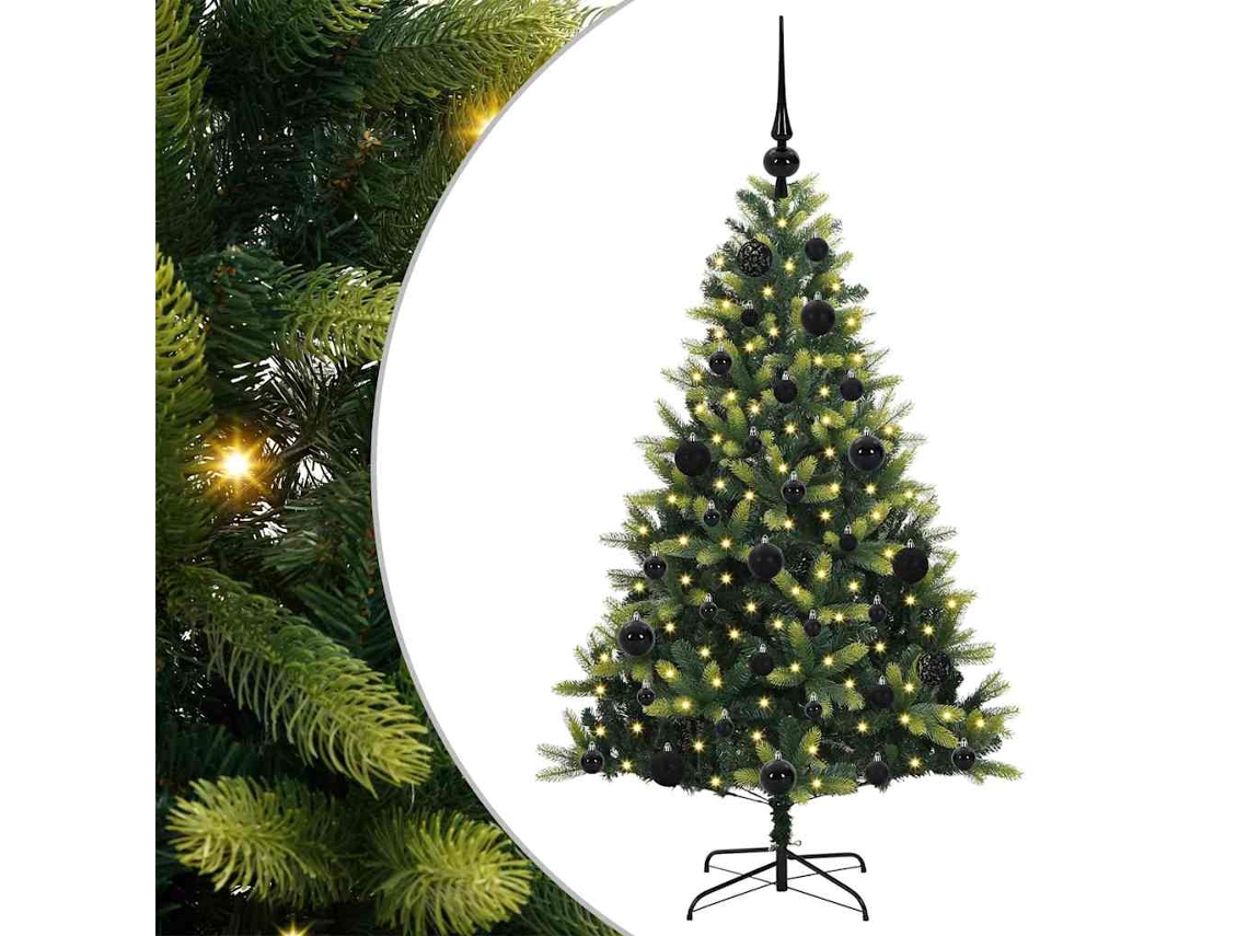 Conjunto 1 Árvore De Natal Vidaxl Verde Pvc (120 Cm)