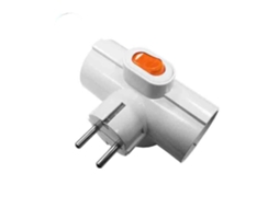 Ficha Tripla 3 Tomadas com Interruptor T/Tl 16A 250V