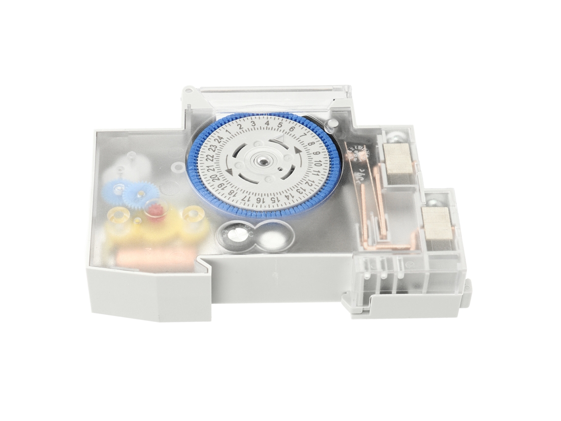 Laxiscreed Interruptor Temporizador Mecânico Transparente 24h Para 220-240v