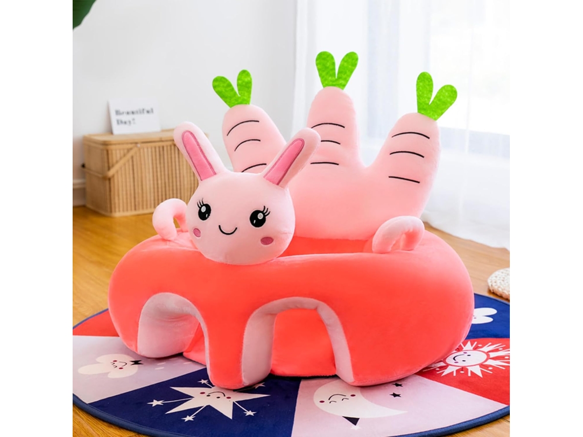 Cadeira De Apoio Para Bebé Eifson Sofá De Peluche Com Suporte Ergonómico E Base Antiderrapante - Coelho