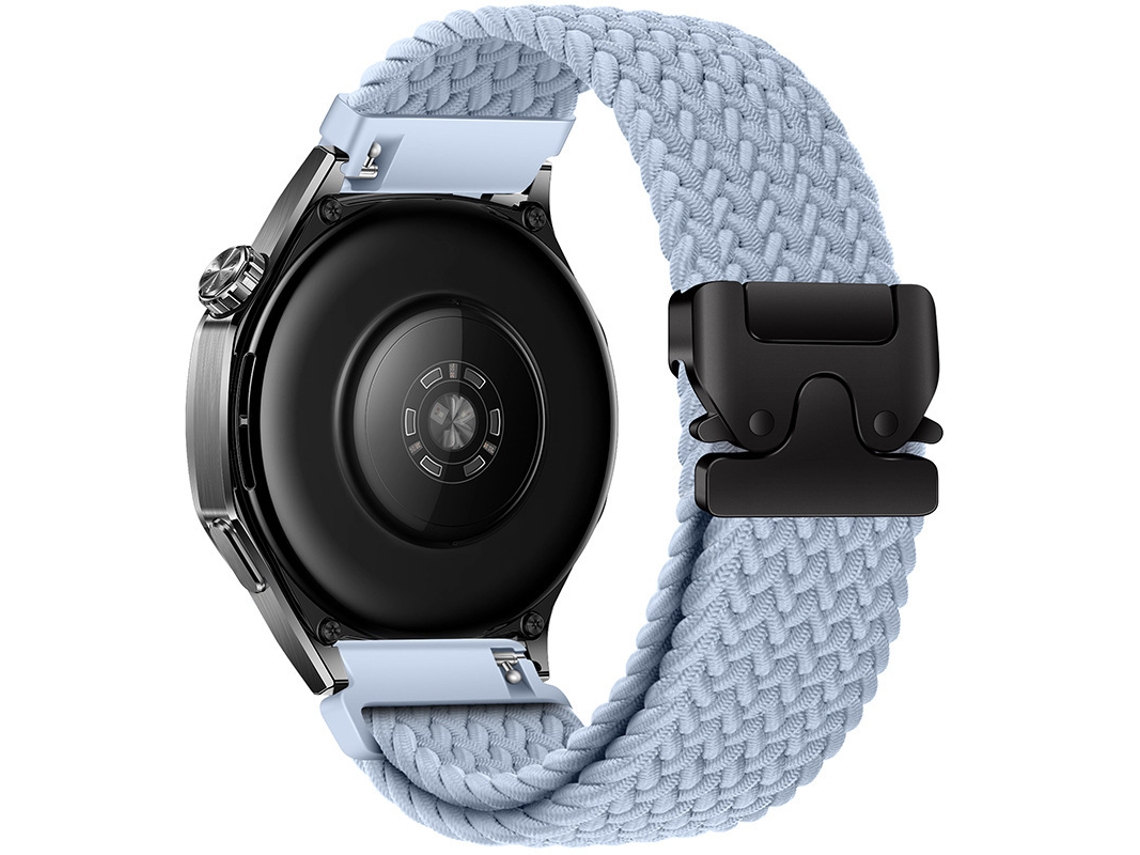 Pulseira esportiva de nylon com Fivela Paraquedas, modelo Rainbow Loop, compatível com Huawei GT5 e Samsung.