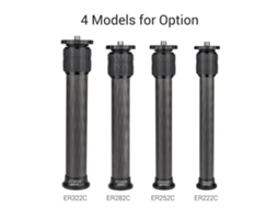 2026 andoer Er322c Extensor de Tripé de Fibra de Carbono 2 Seções 32mm Carga Máx. 15kg para Estabilizadores e Tripés