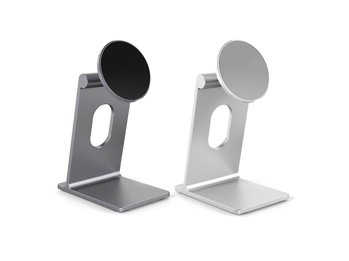 Suporte Magnético para Celular, Ângulo Ajustável, Antiderrapante, Cinza AQUAFORGE