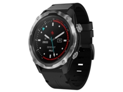 Bracelete de Smartwatch para Garmin Descent MK 2 26 mm com fivela de aço de couro (preta)