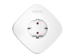 Adaptador branco com tomada16A, 2 USB A + 1 USB C 3,15A inteligentes Simon