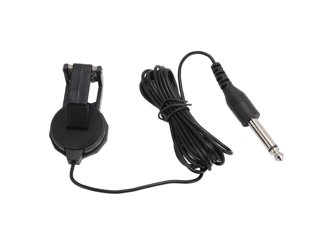 Pickup Clip On Para Guitarra Acústica Violín Ukulele Com Jack 6.35mm Cabo 2.5m