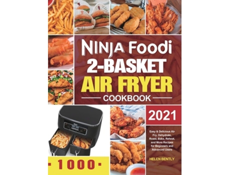 Livro Ninja Foodi 2-Basket Air Fryer Cookbook de Helen Bently (Inglês - Capa Dura)