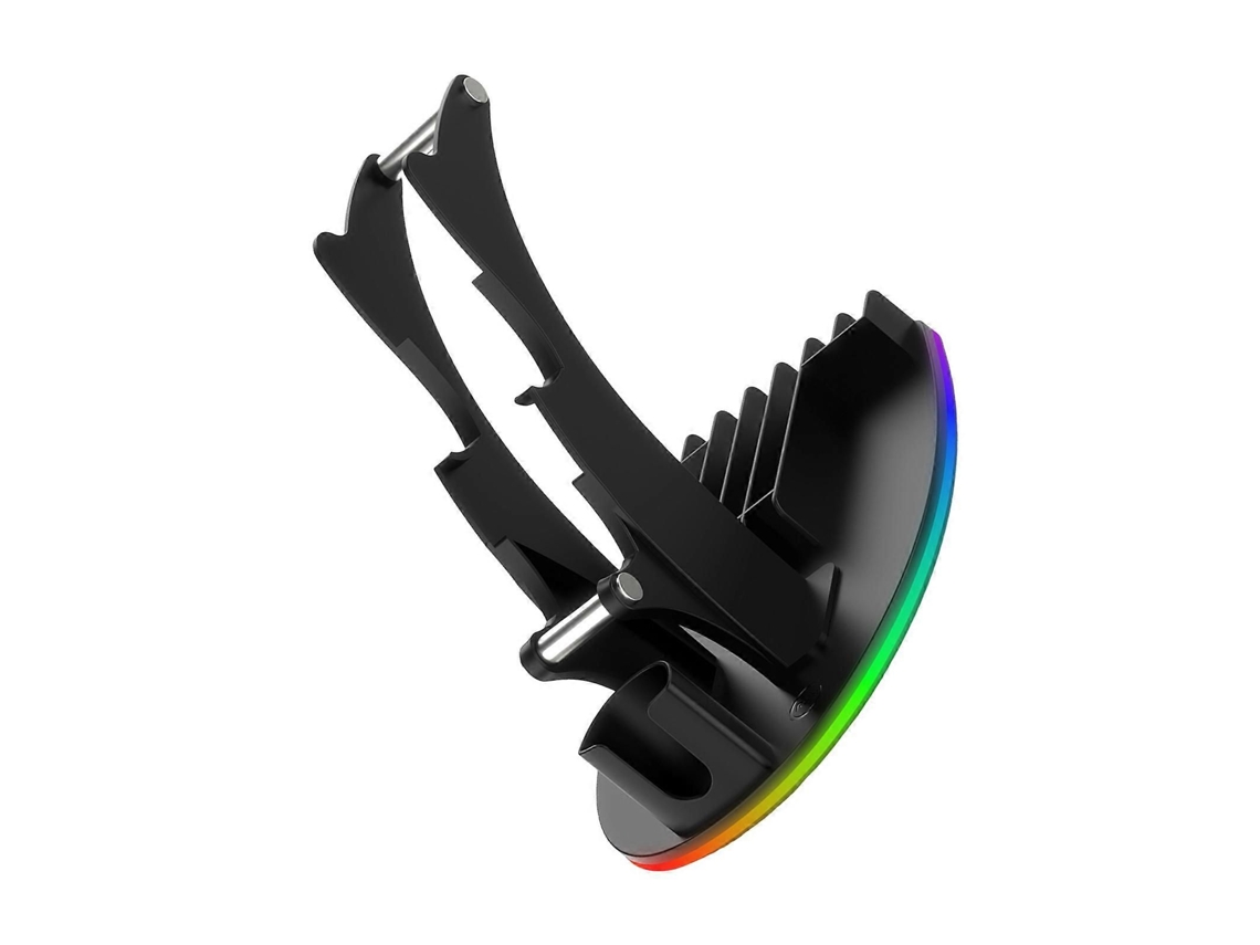 Suporte Portátil com Iluminação Led para Gamepad, Compatível com Cartões de Jogo e Fones de Ouvido, na Cor Branca. TAISHENGDA