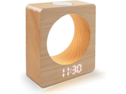 Lurelia Relógio De Mesa Elegante, Alarme De Nascer Do Sol Com Carregamento Sem Fios E Luar Para Decoração De Quarto Elegante